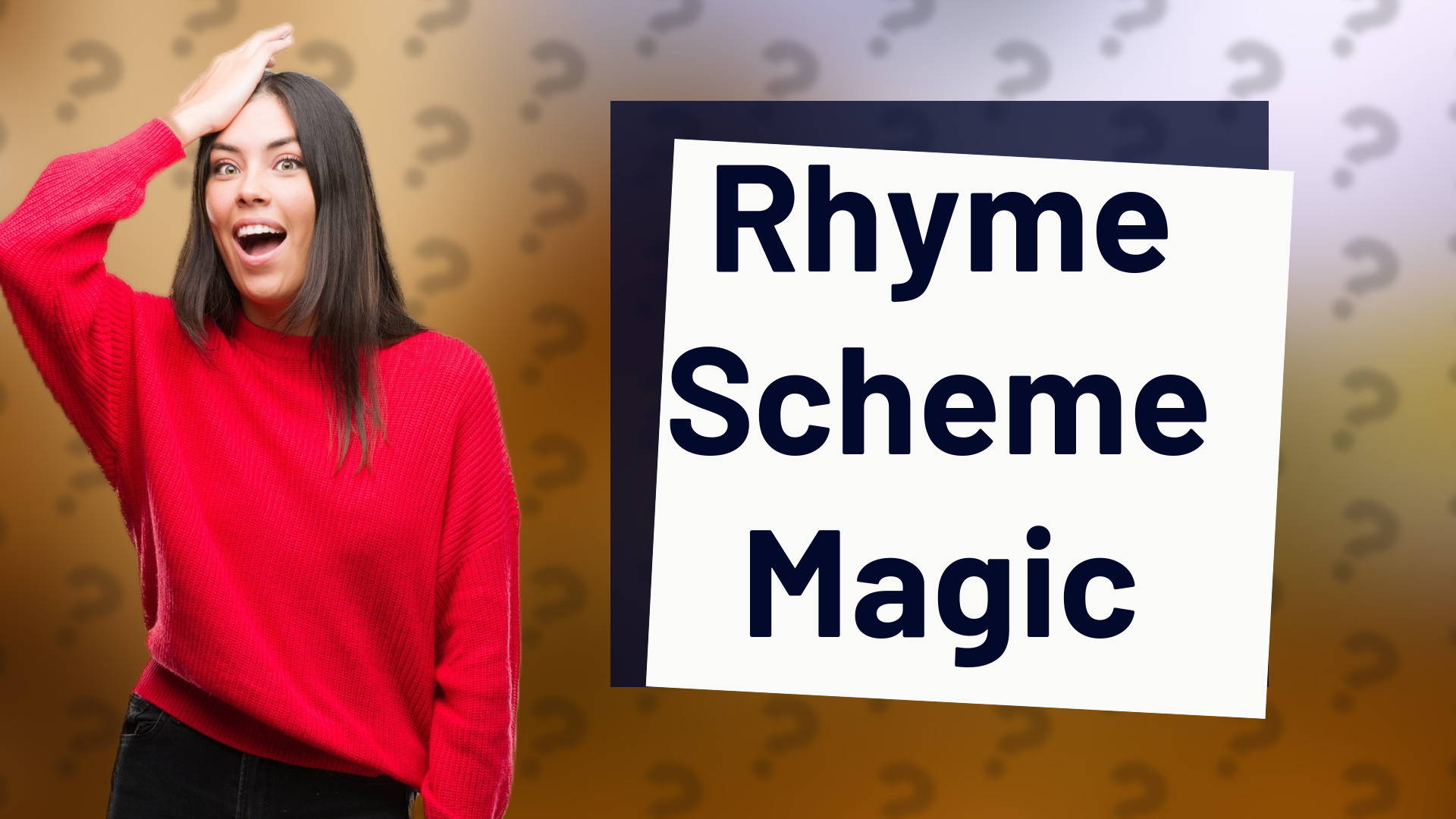 Rhyme Scheme Magic