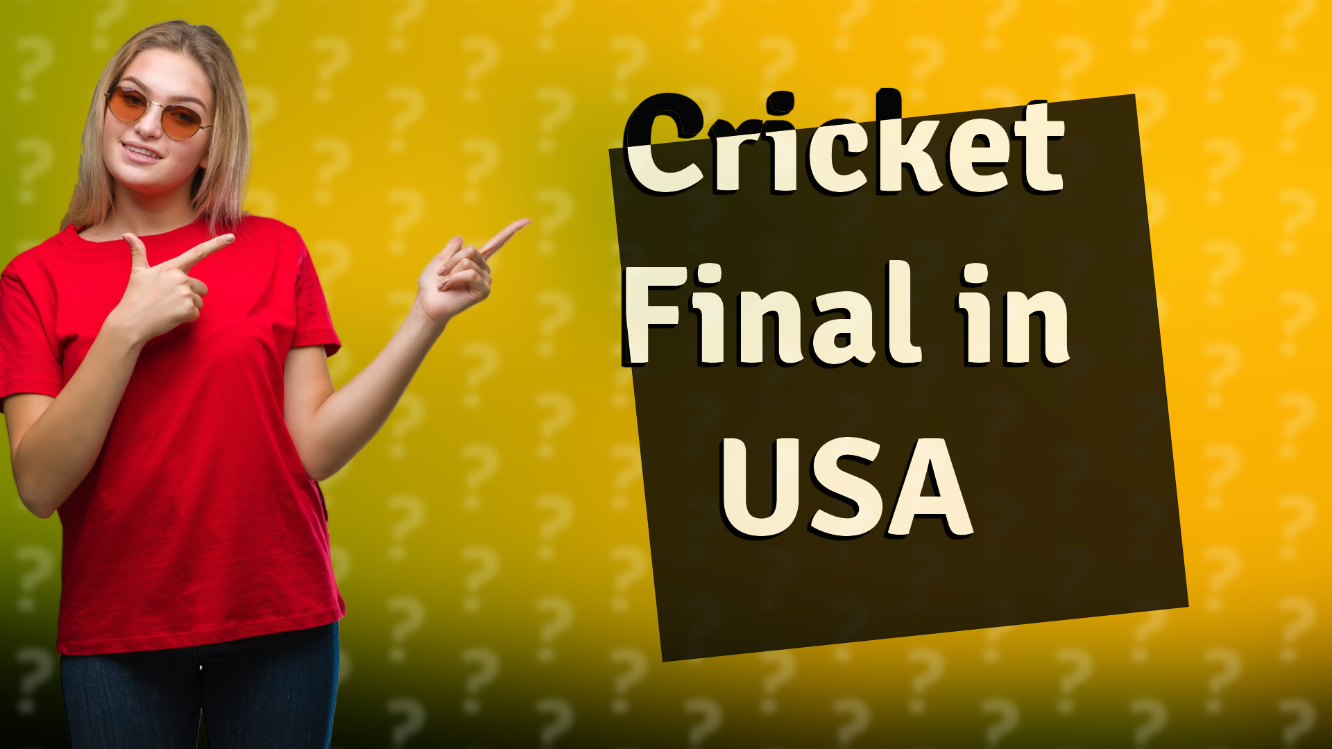 Cricket Final in USA