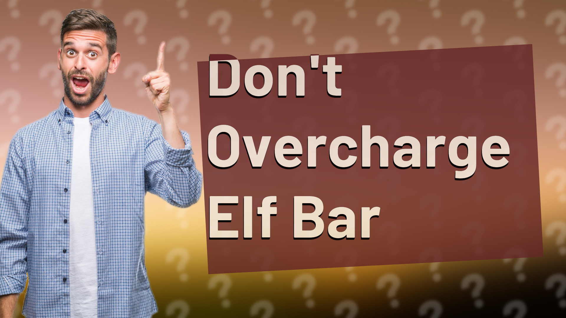 Don't Overcharge Elf Bar