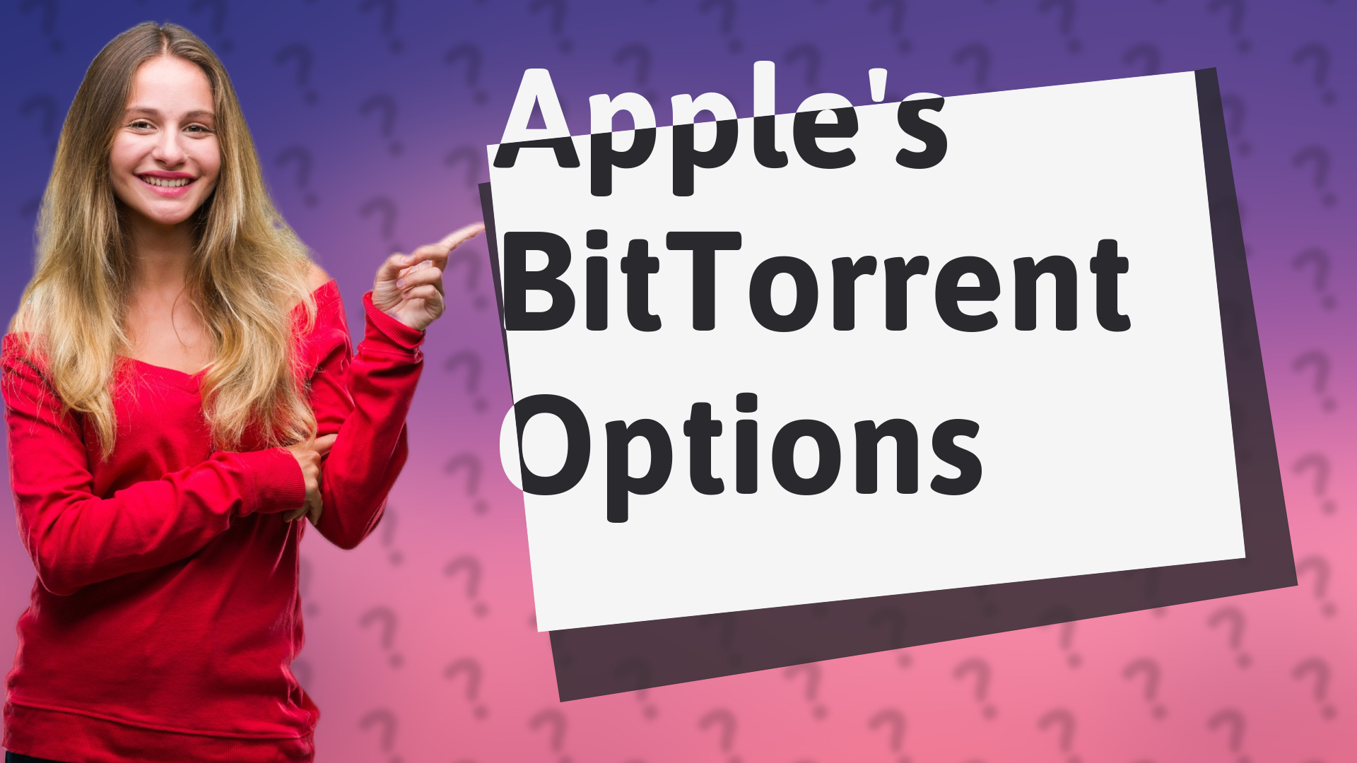 Apple's BitTorrent Options