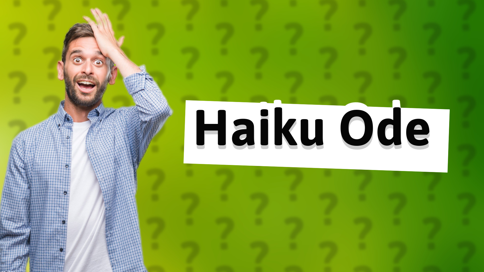 Haiku Ode