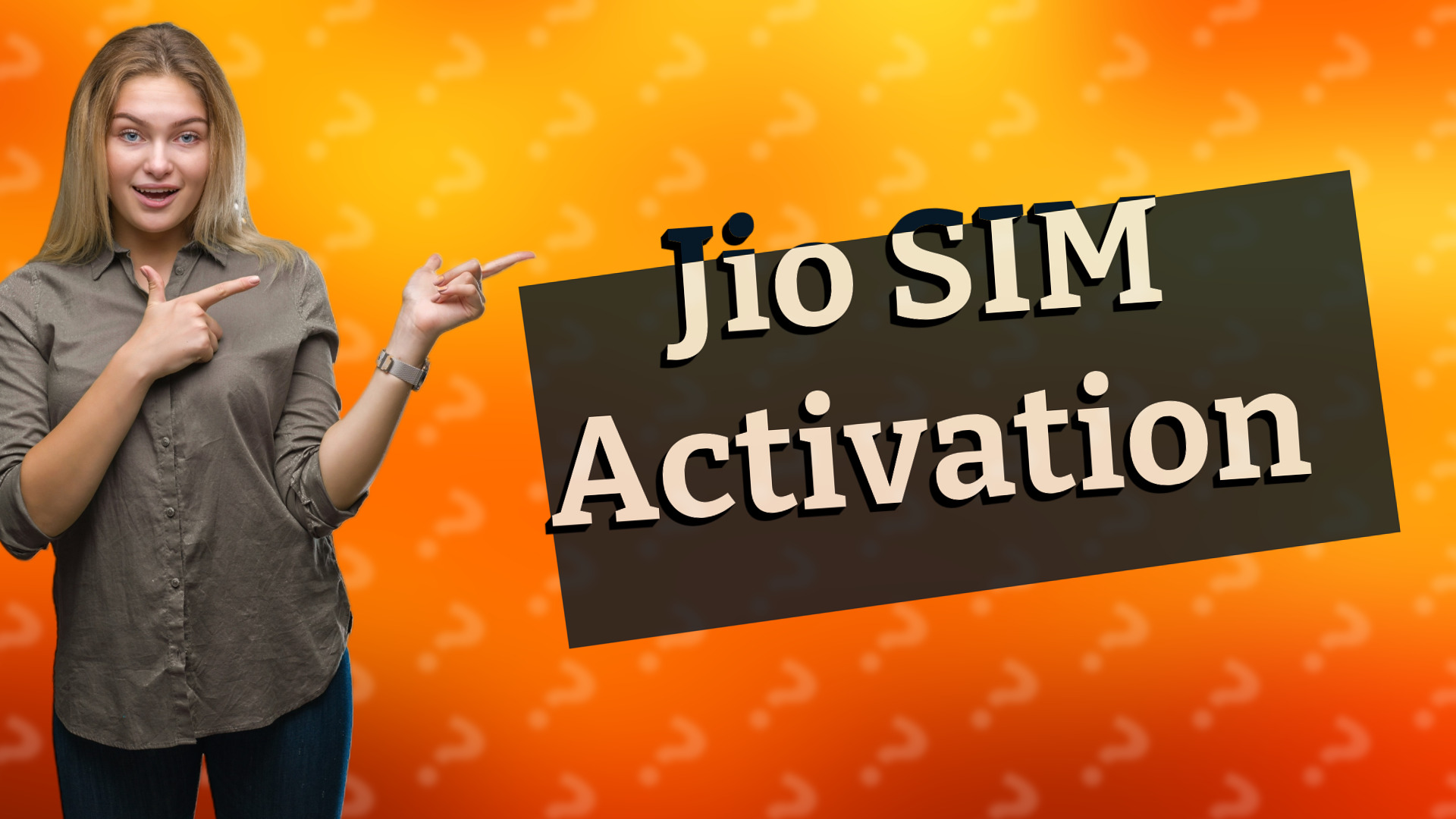 Jio SIM Activation