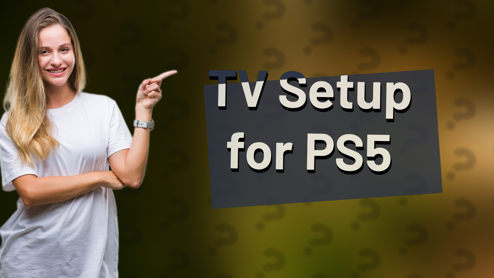 TV Setup for PS5
