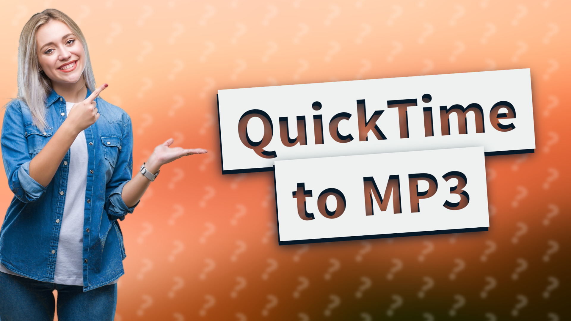 QuickTime to MP3