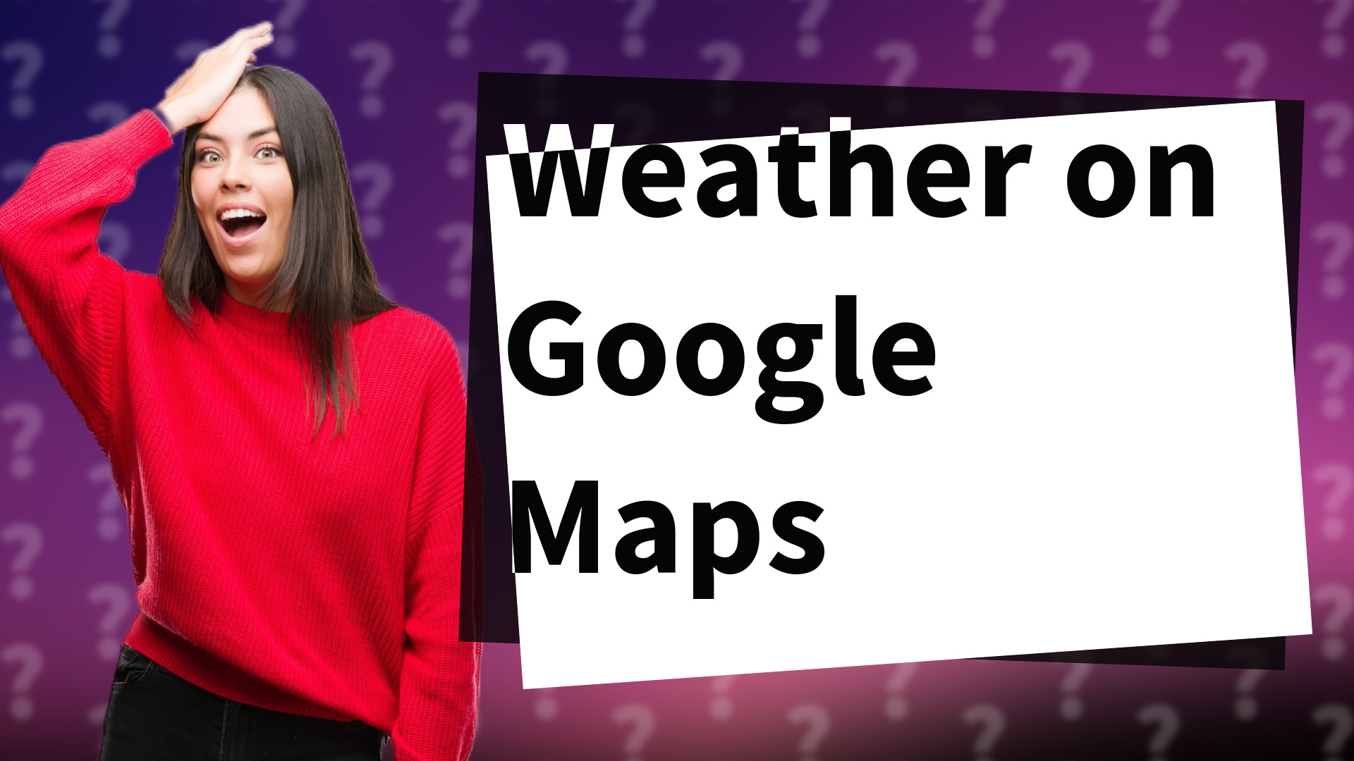 Weather on Google Maps