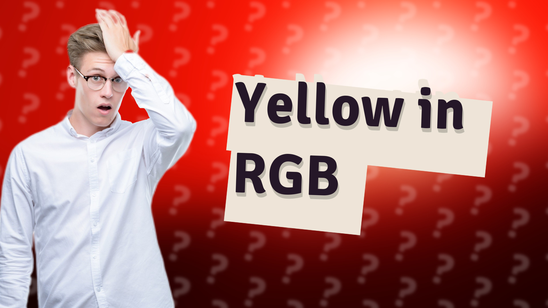 Yellow in RGB