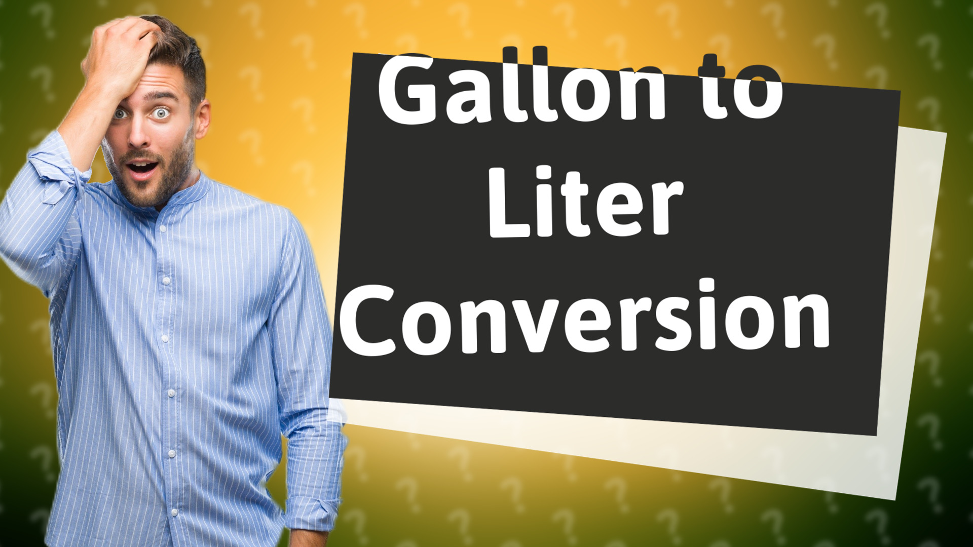 Gallon to Liter Conversion