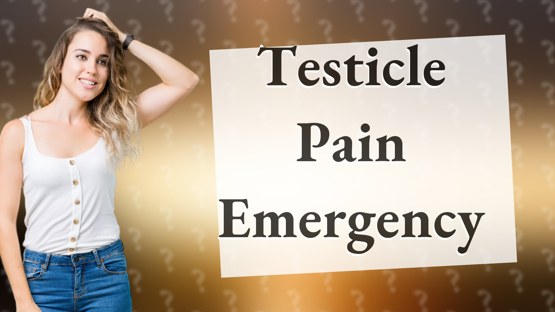 Testicle Pain Emergency