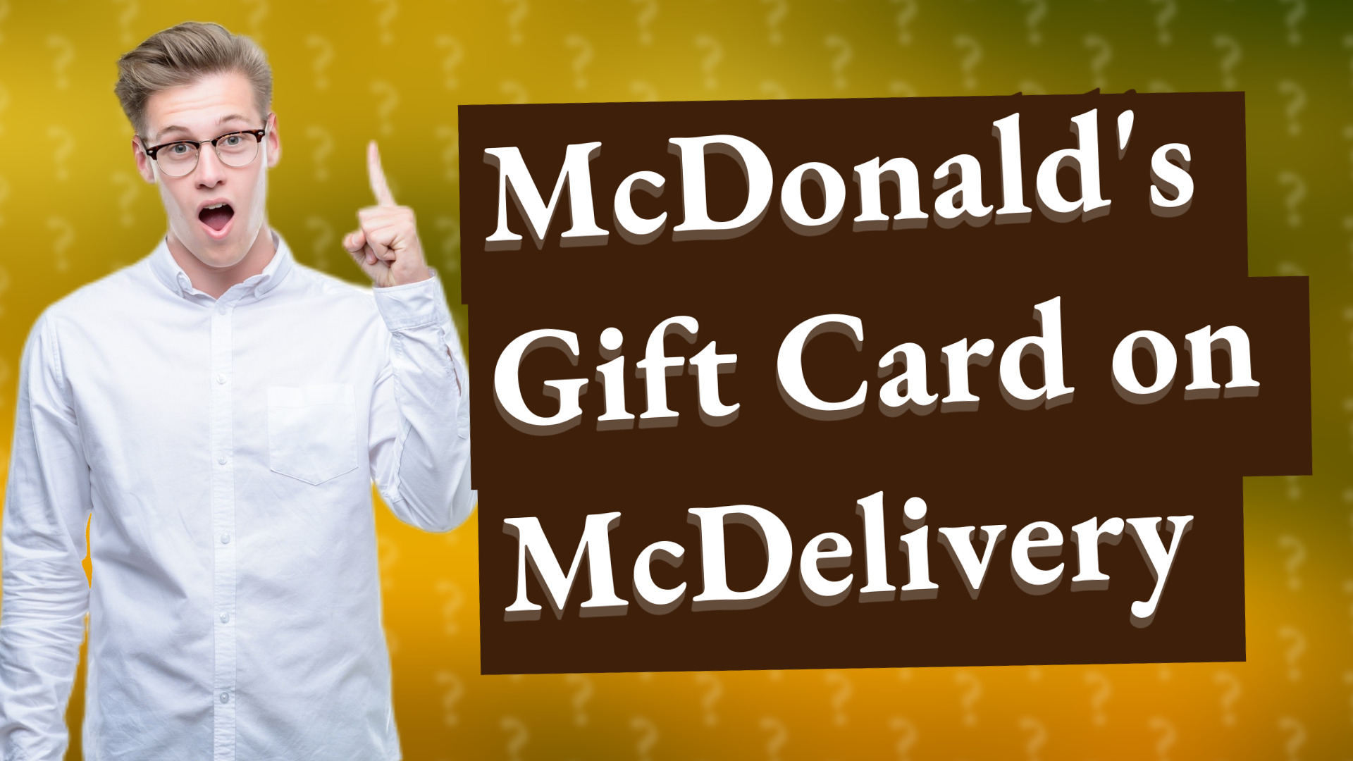 McDonald's Gift Card on McDelivery