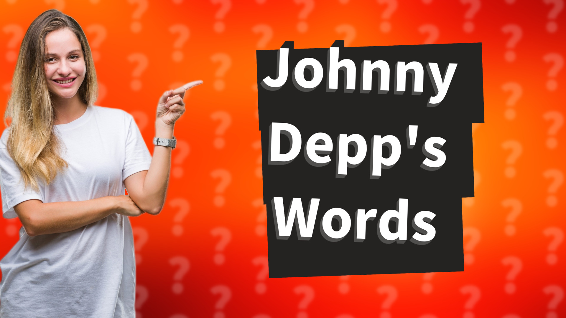 Johnny Depp's Words