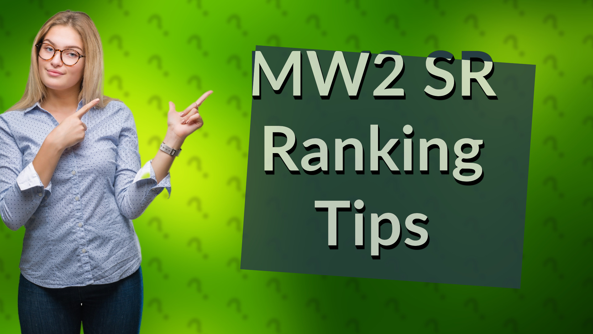 MW2 SR Ranking Tips