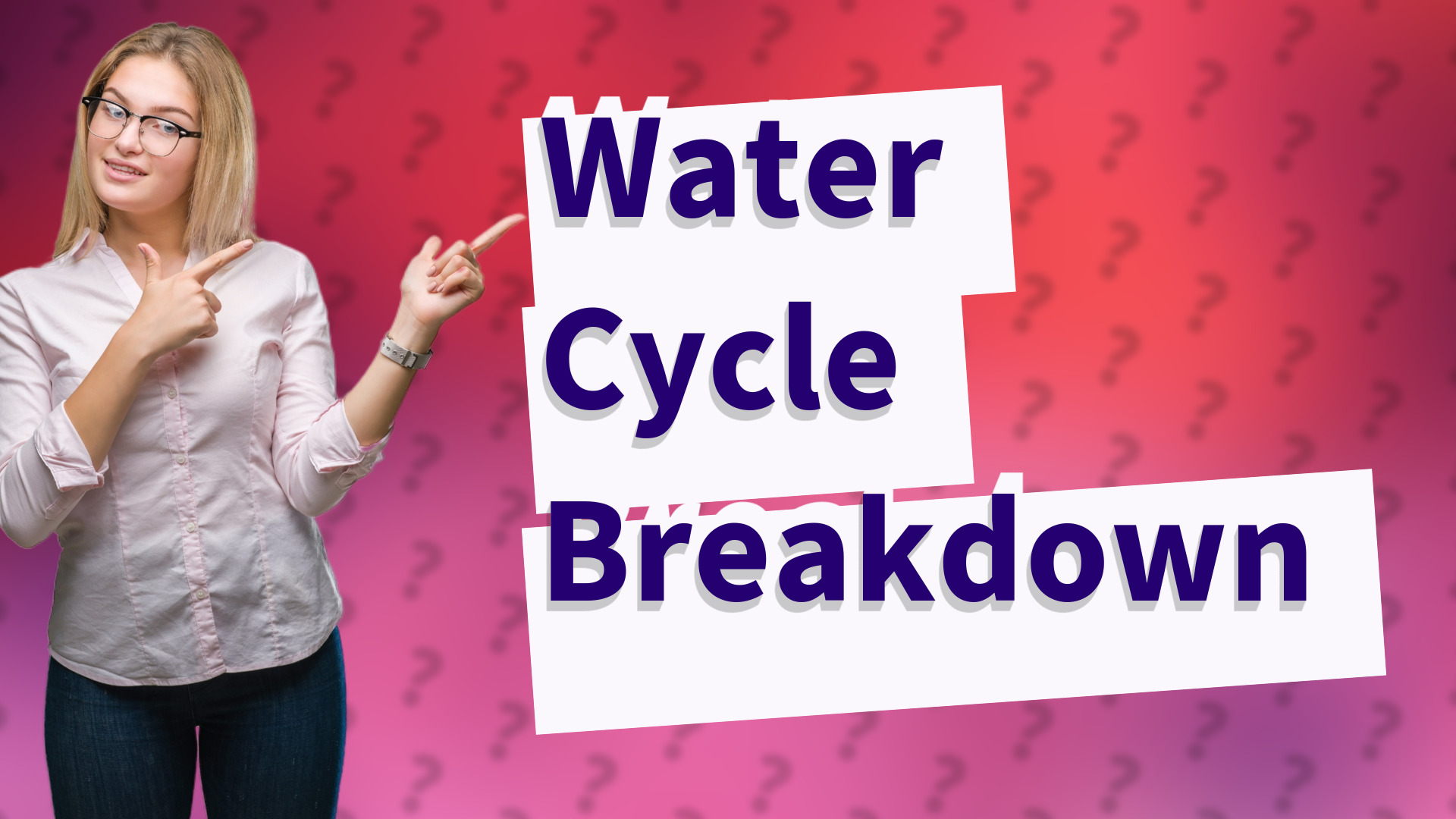 Water Cycle Breakdown