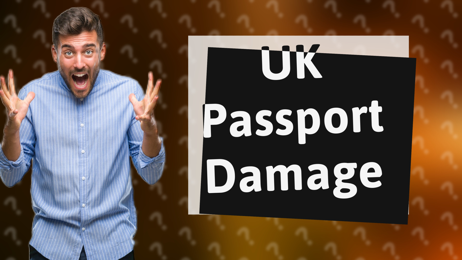 UK Passport Damage
