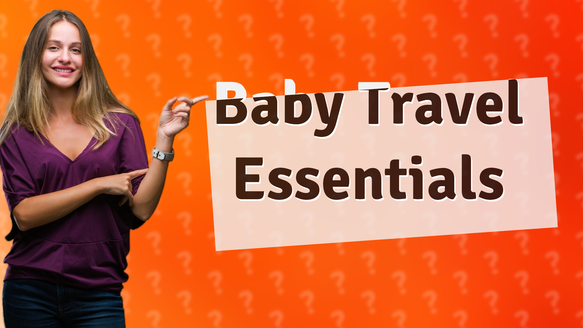 Baby Travel Essentials