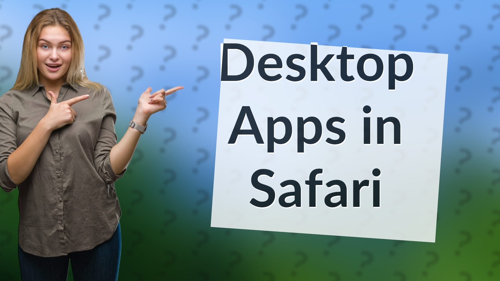 Desktop Apps in Safari