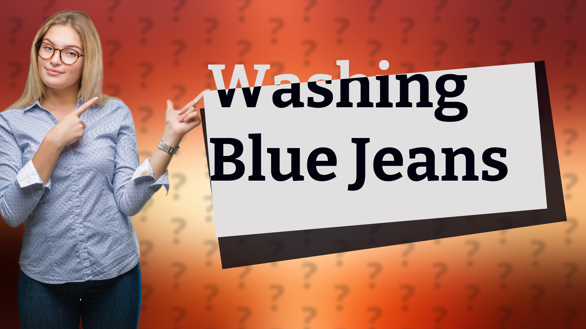 Washing Blue Jeans