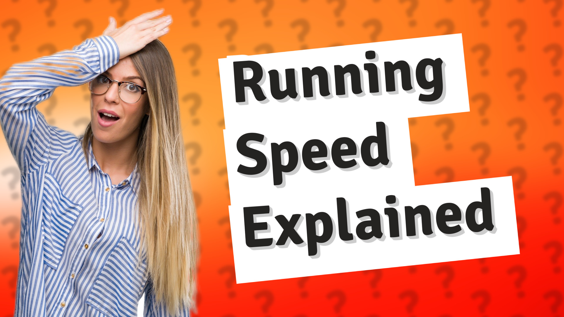 Running Speed Explained