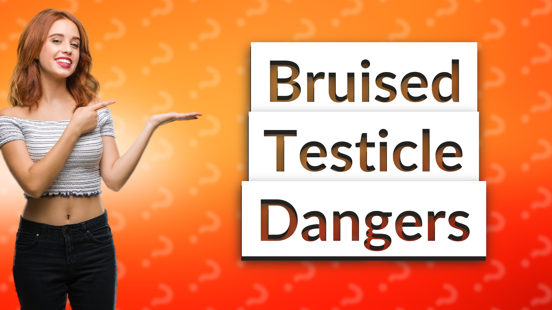 Bruised Testicle Dangers