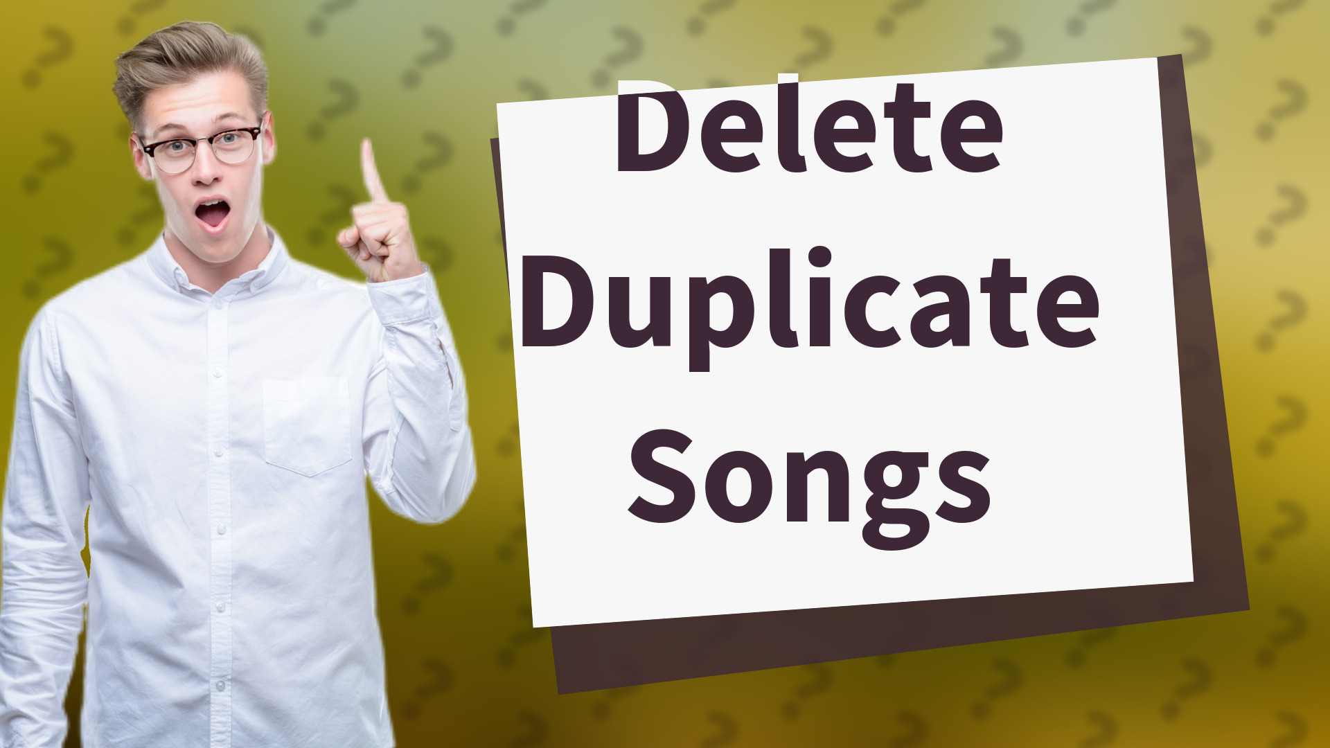 Delete Duplicate Songs