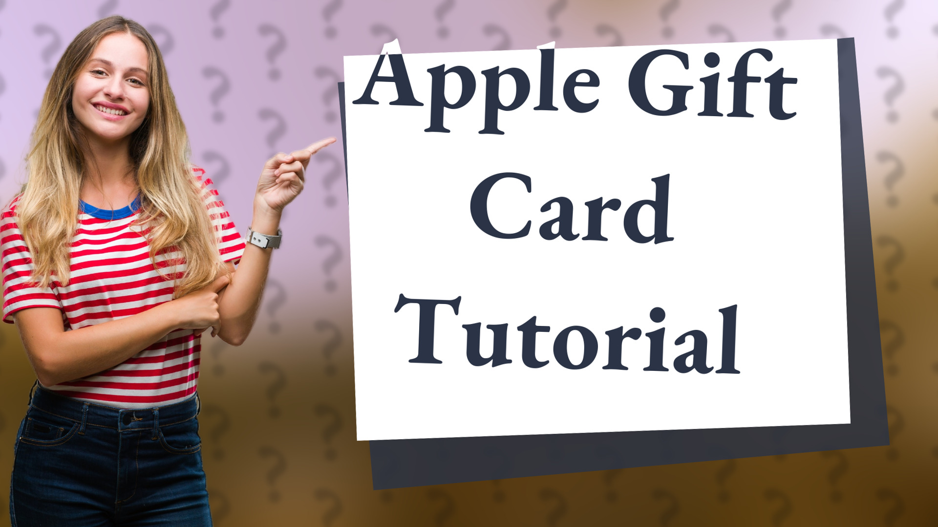 Apple Gift Card Tutorial