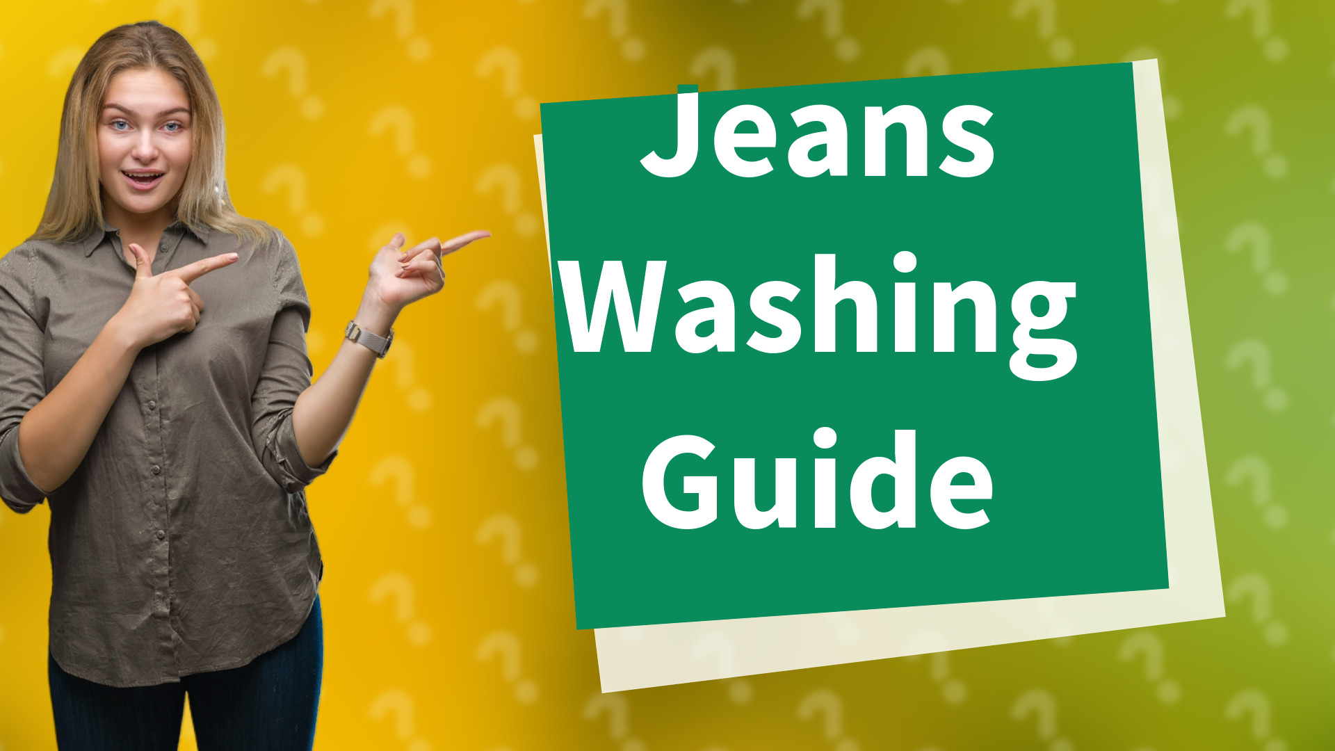 Jeans Washing Guide