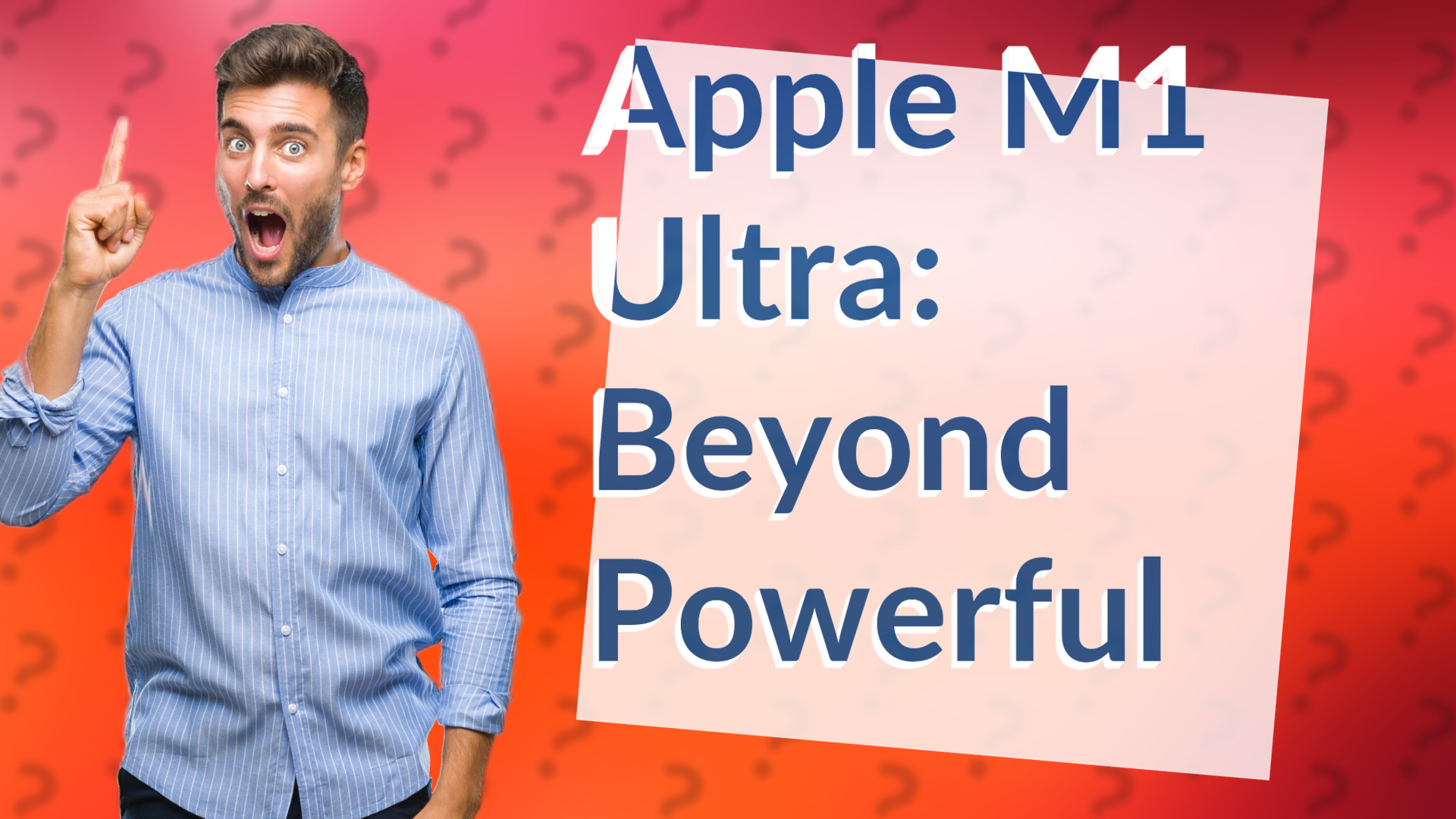 Apple M1 Ultra: Beyond Powerful