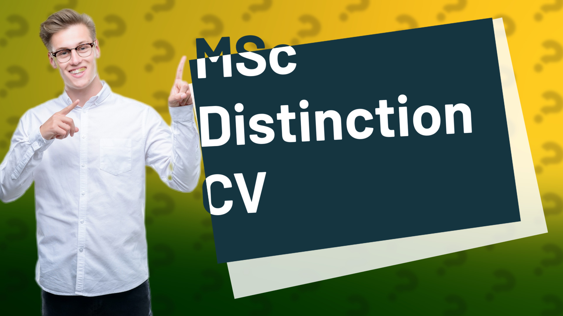 MSc Distinction CV