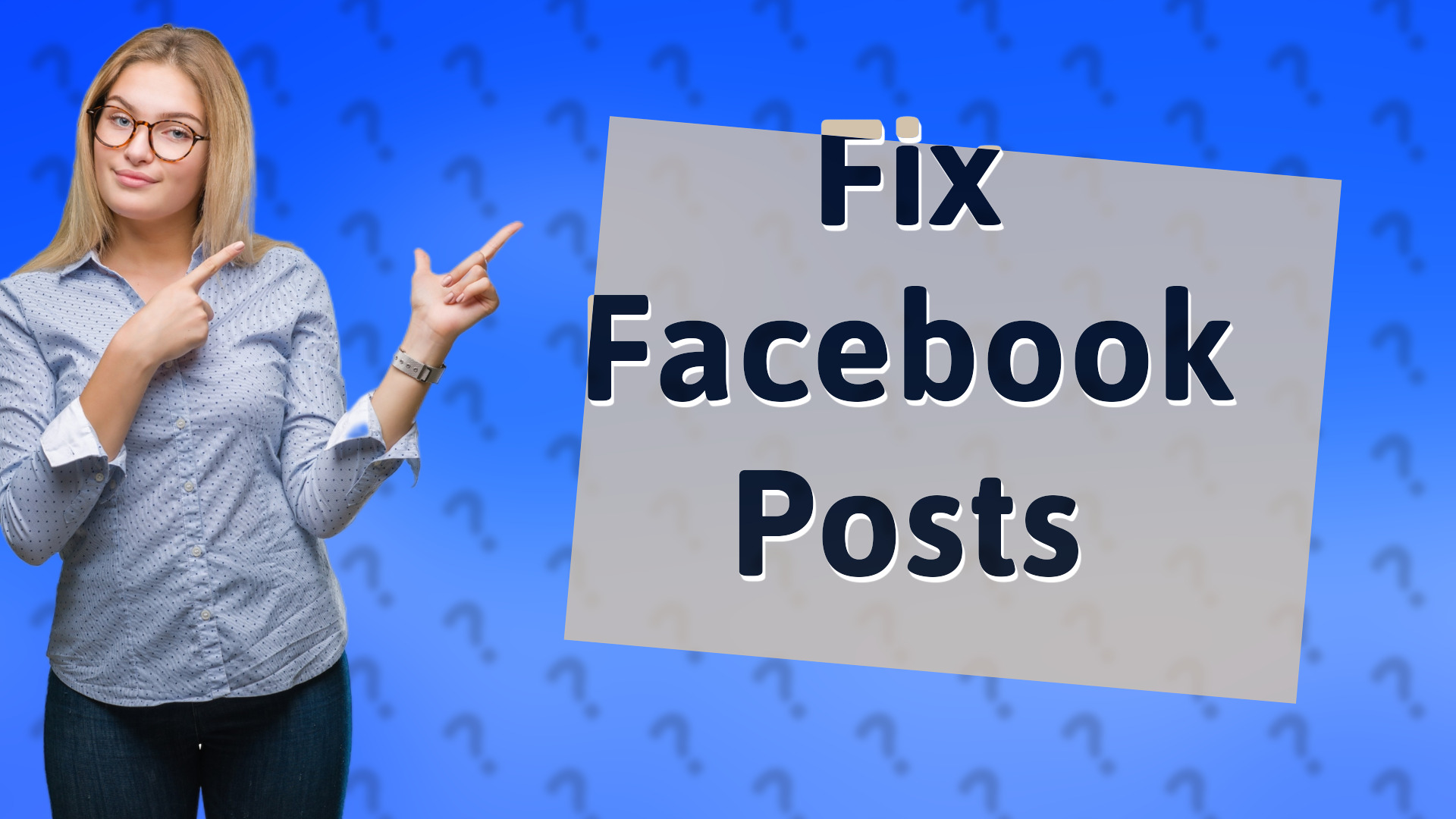 Fix Facebook Posts