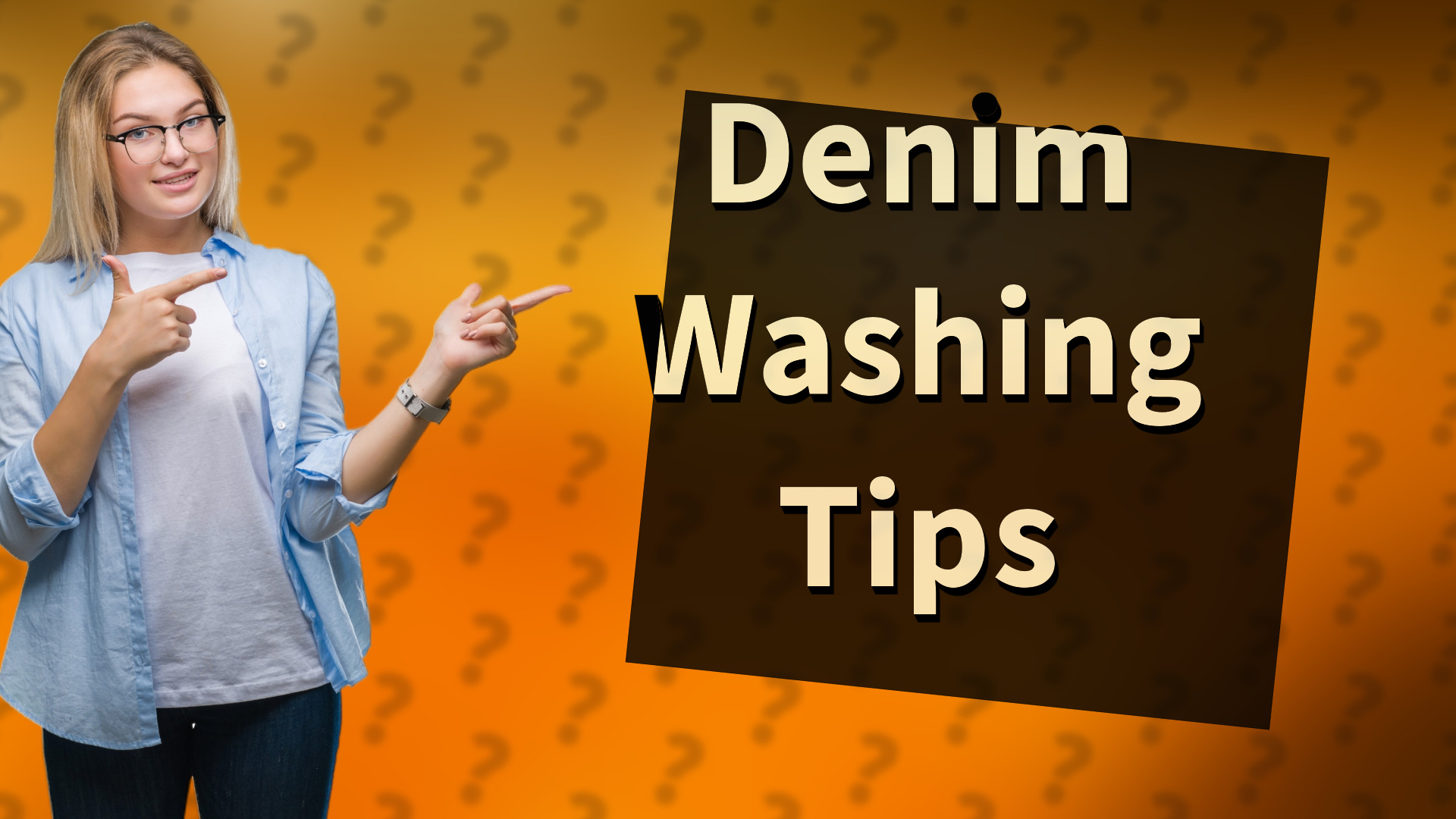 Denim Washing Tips