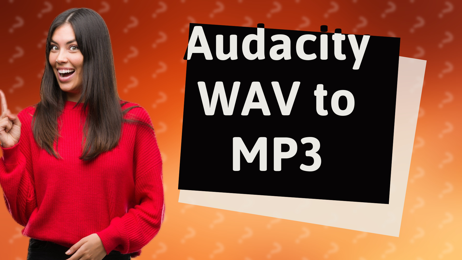 Audacity WAV to MP3
