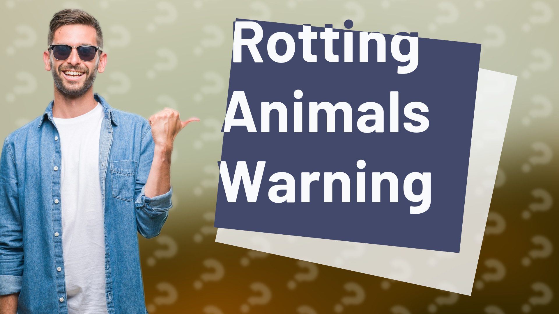 Rotting Animals Warning