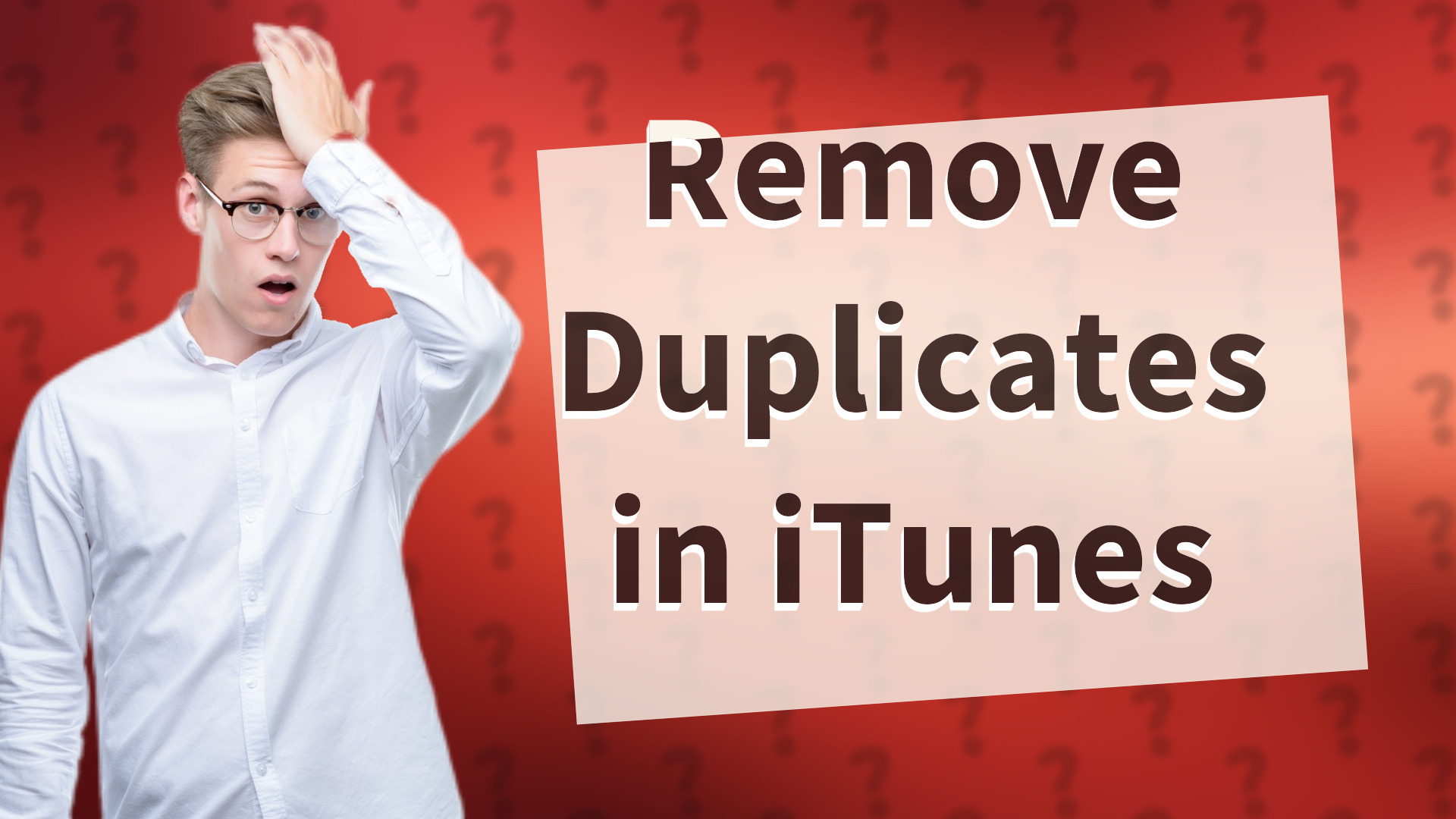 Remove Duplicates in iTunes