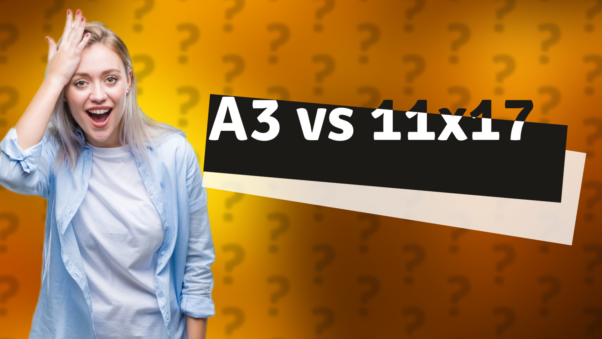 A3 vs 11x17