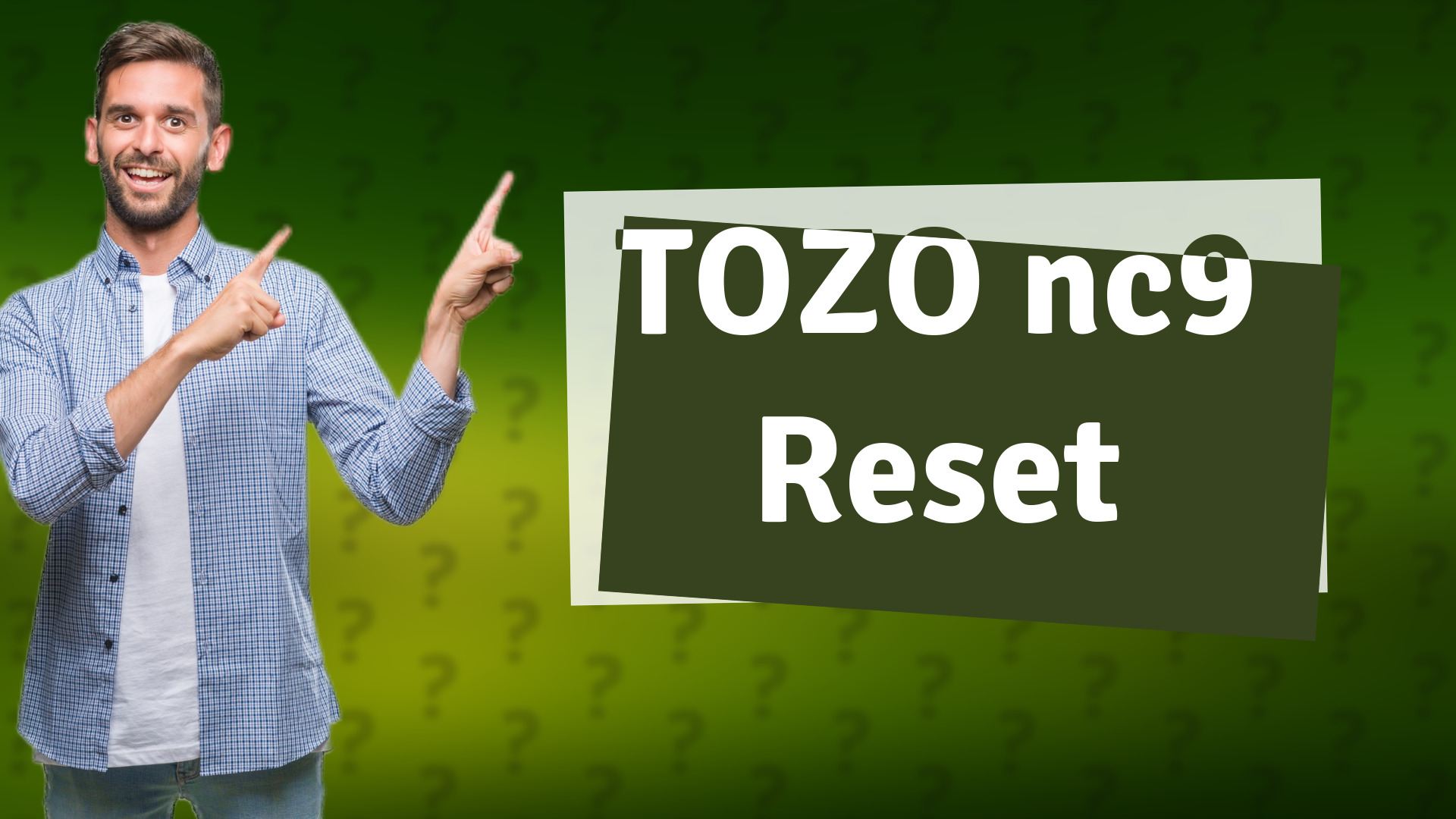 TOZO nc9 Reset