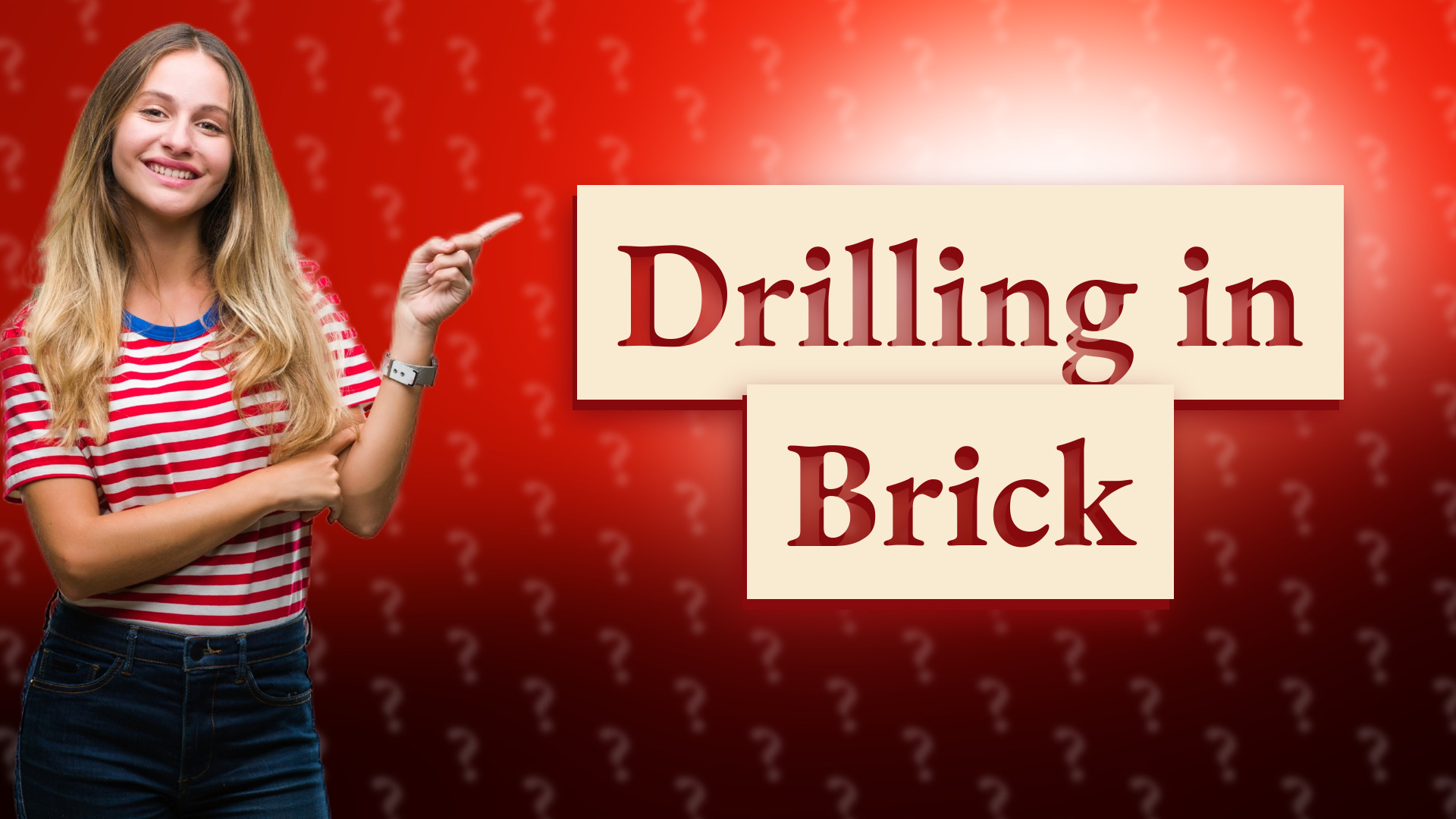 Drilling in Brick