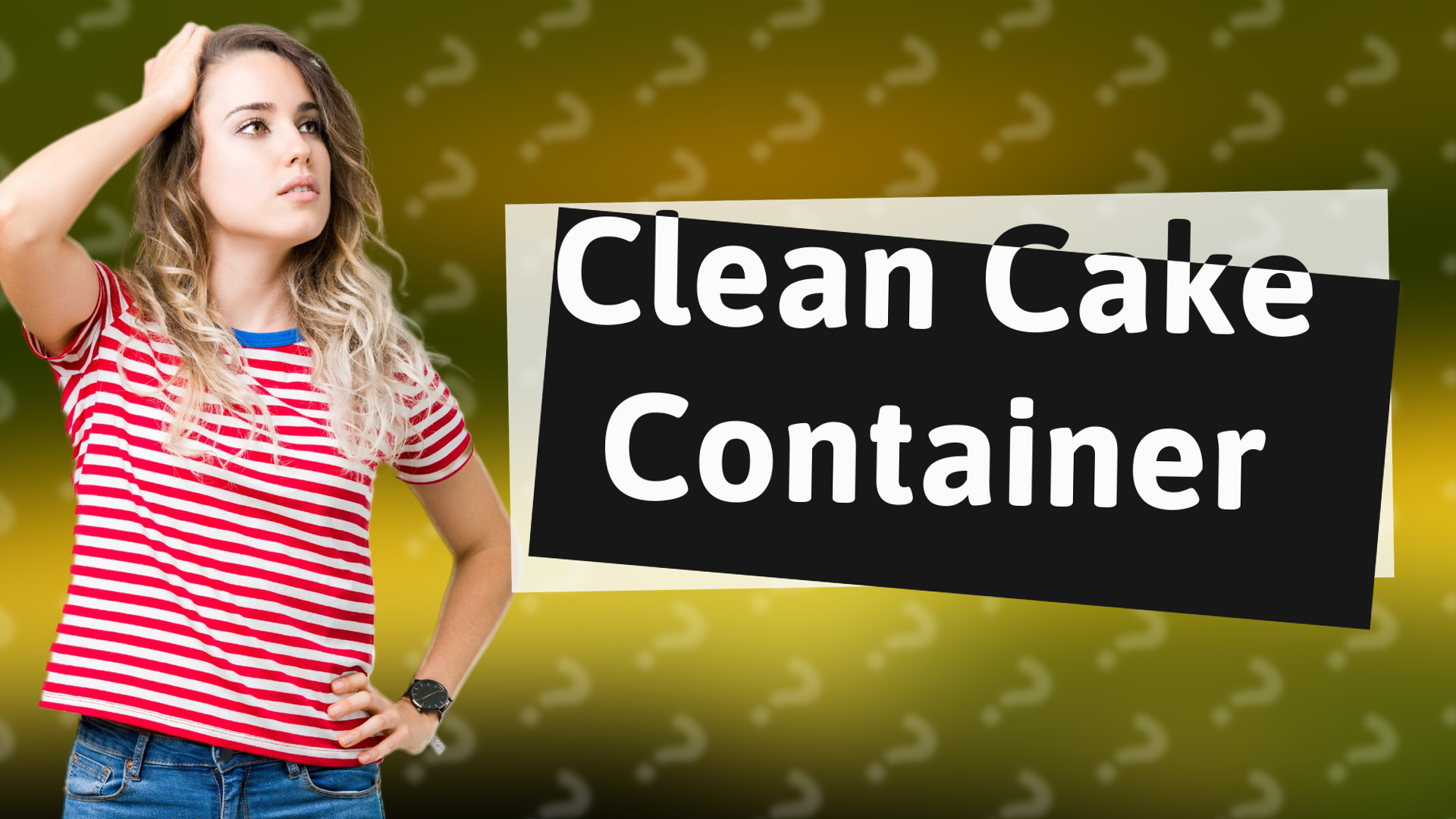 Clean Cake Container