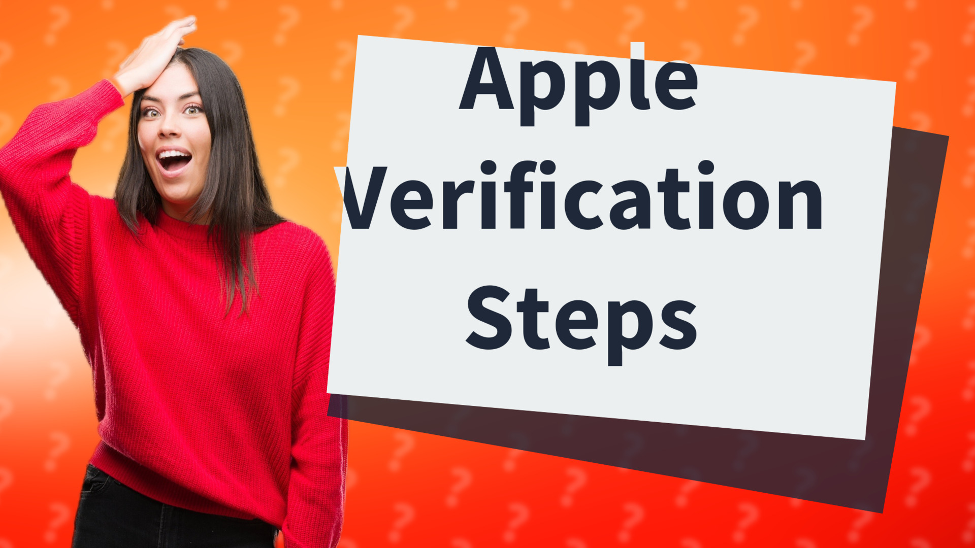 Apple Verification Steps