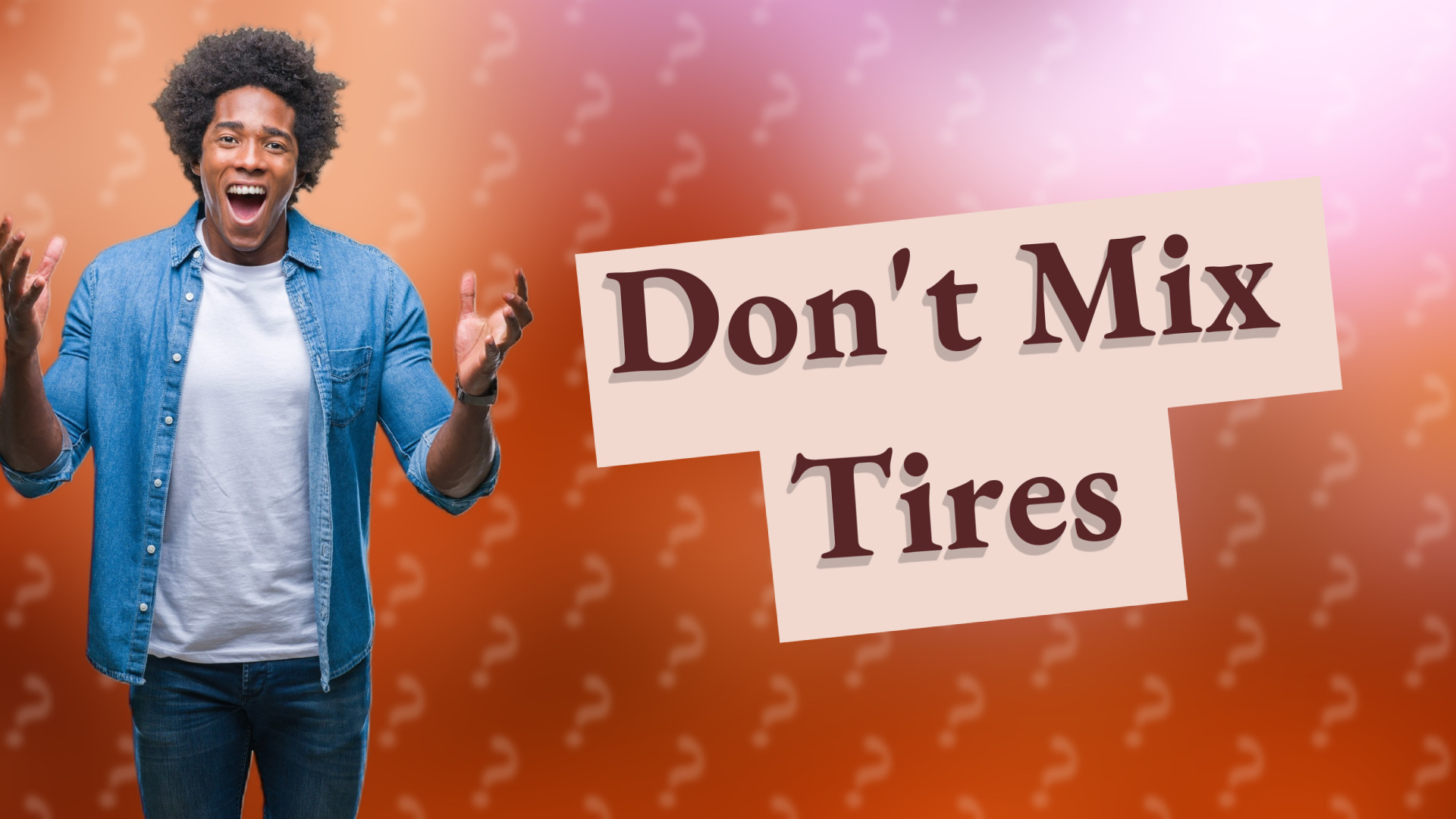 Don't Mix Tires