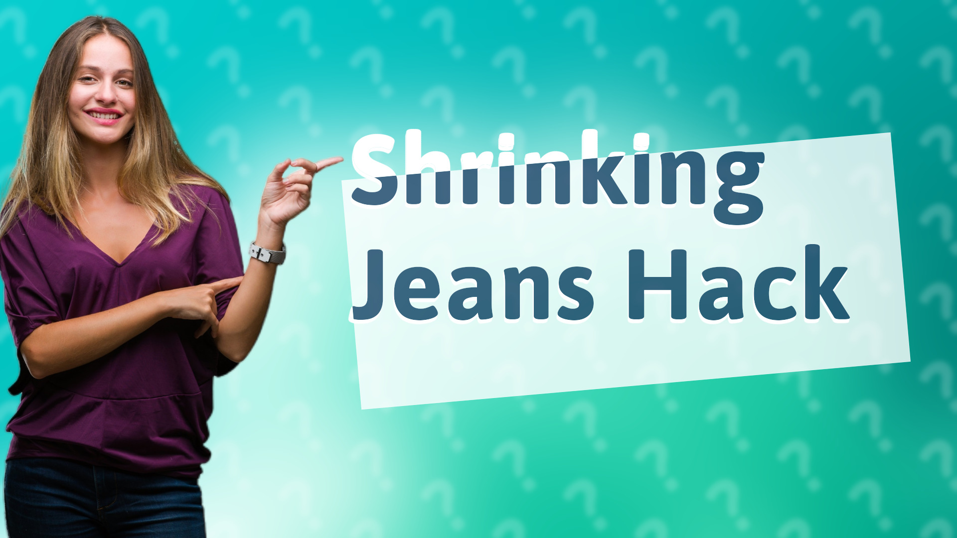 Shrinking Jeans Hack