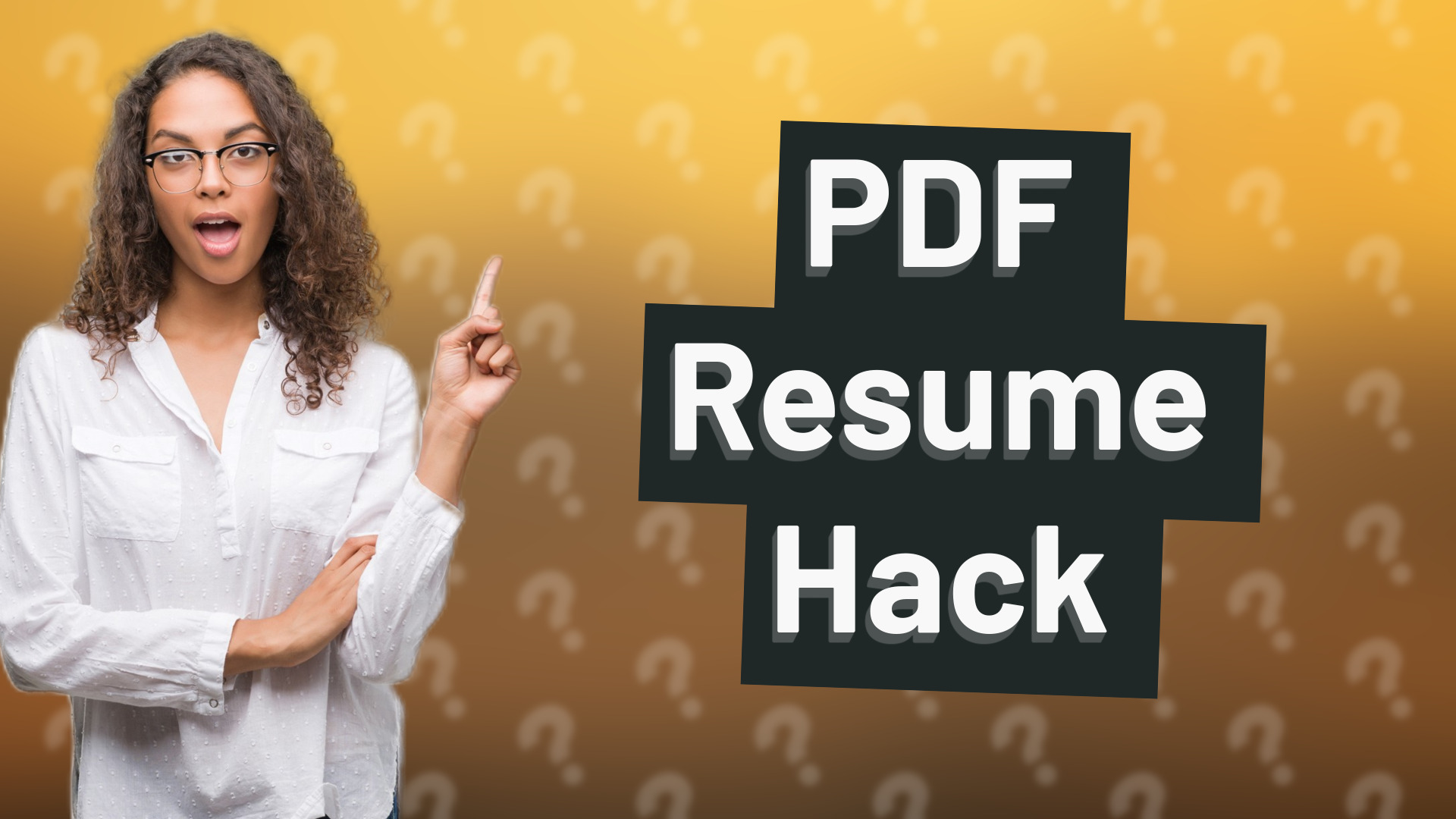 PDF Resume Hack