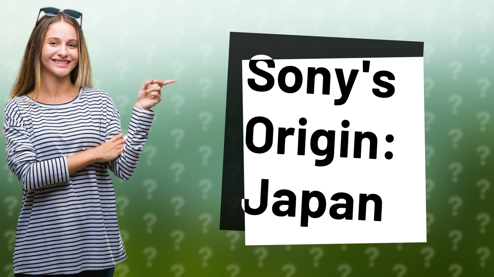 Sony's Origin: Japan