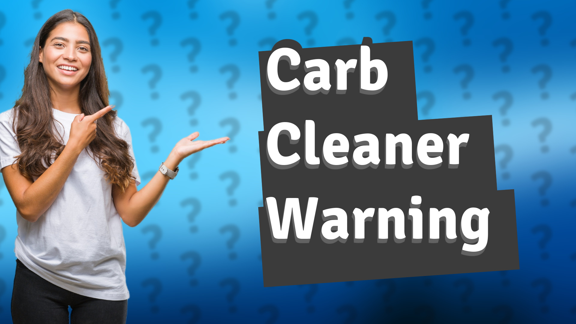 Carb Cleaner Warning
