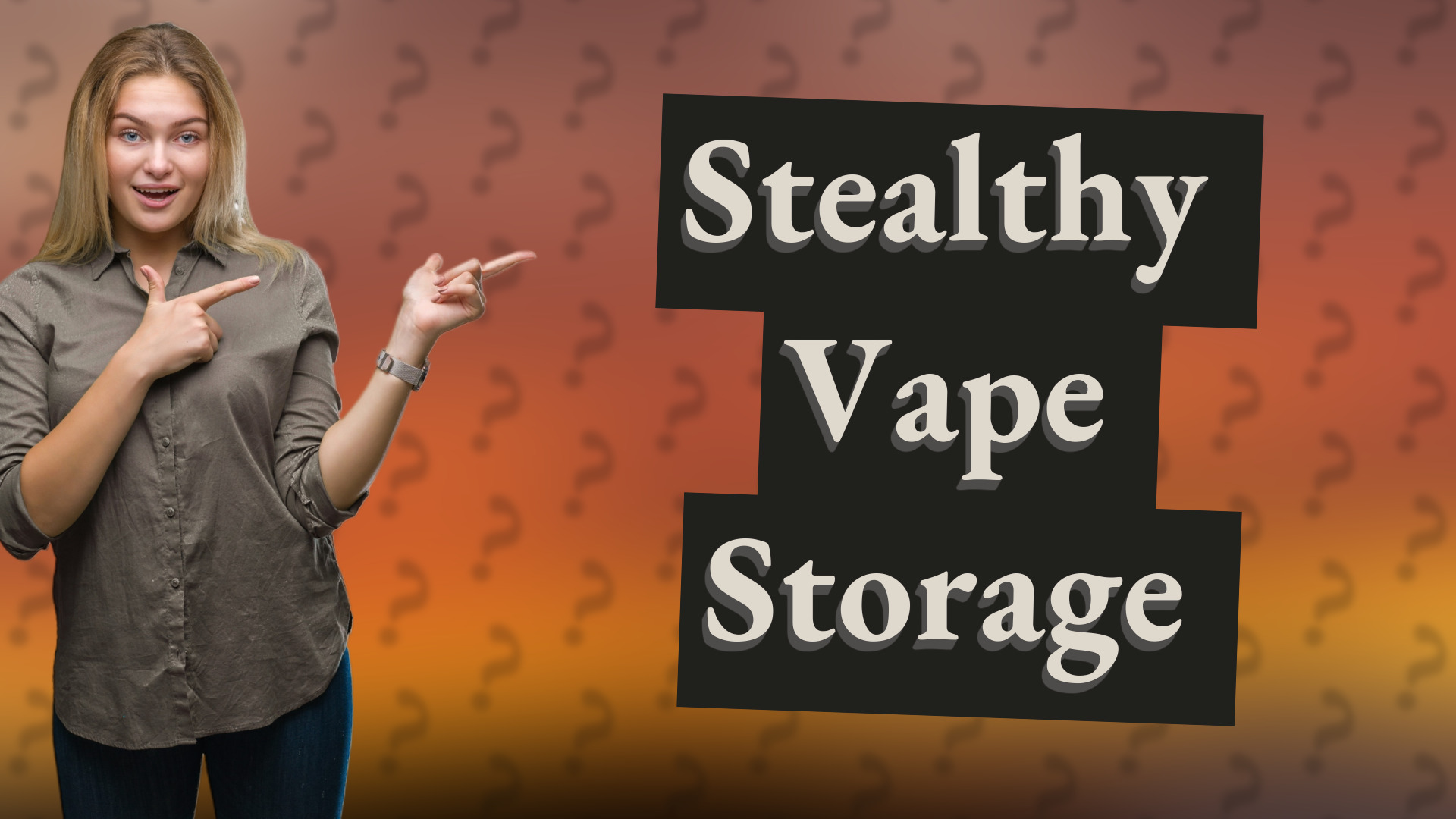 Stealthy Vape Storage