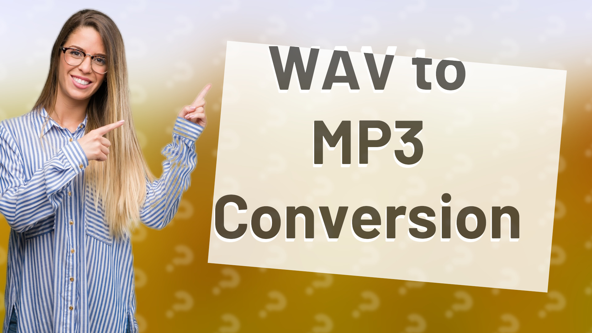 WAV to MP3 Conversion