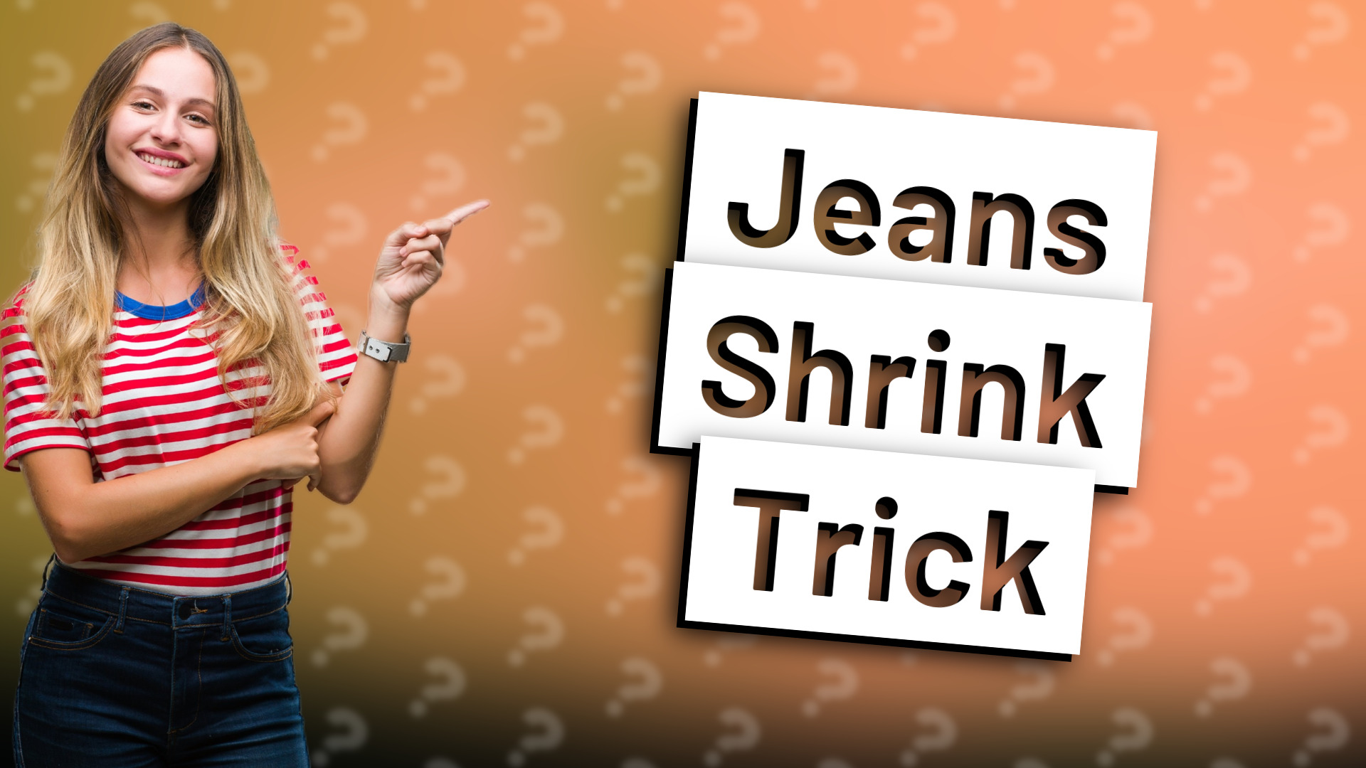Jeans Shrink Trick