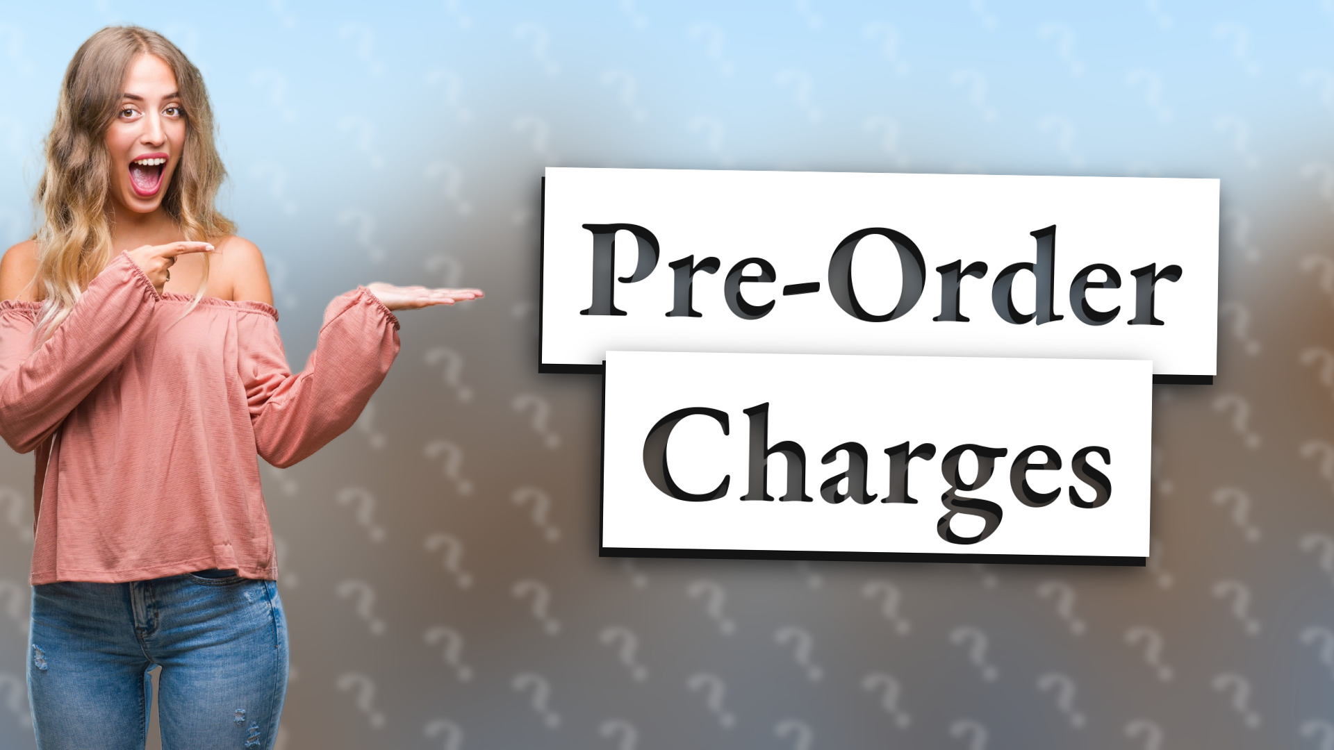 Pre-Order Charges