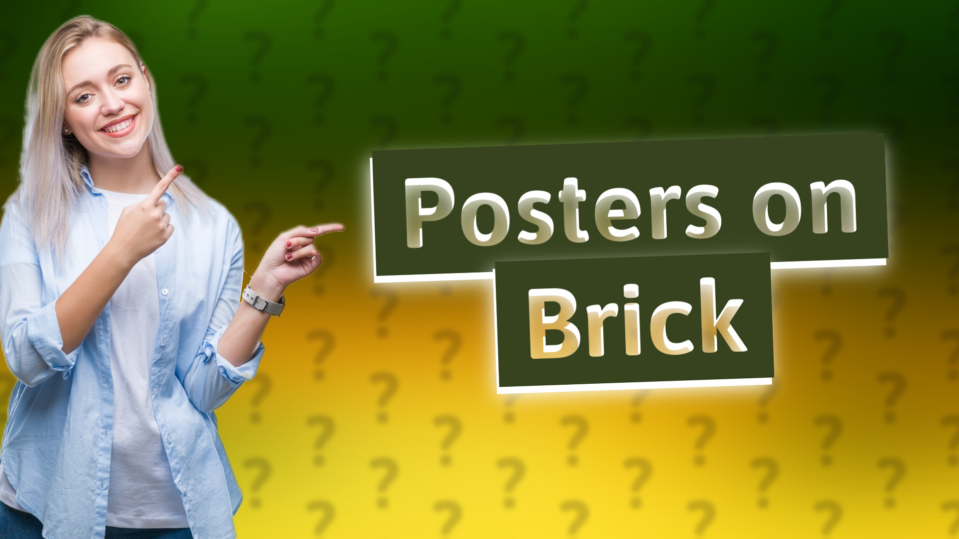 Posters on Brick