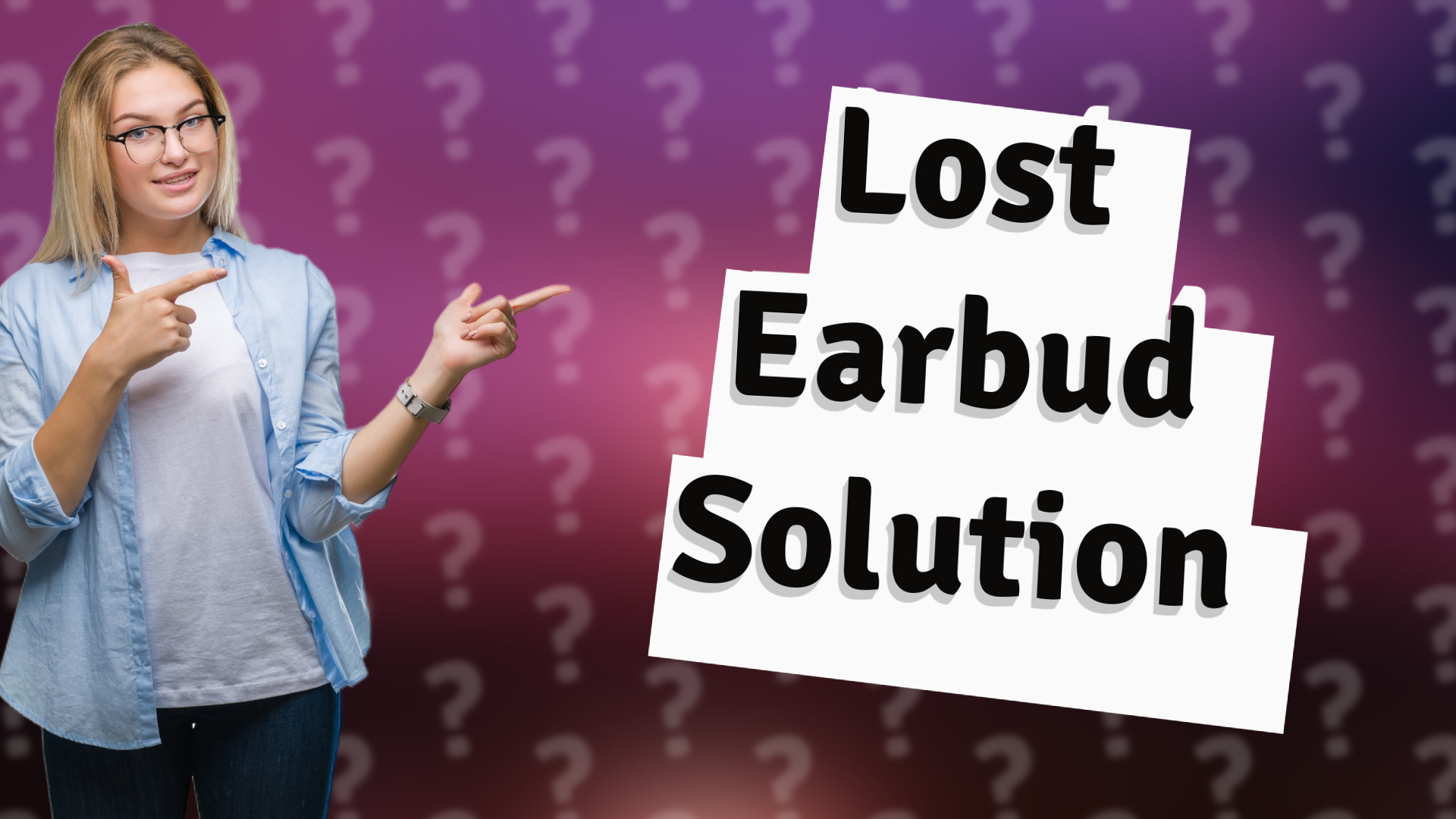 Lost Earbud Solution