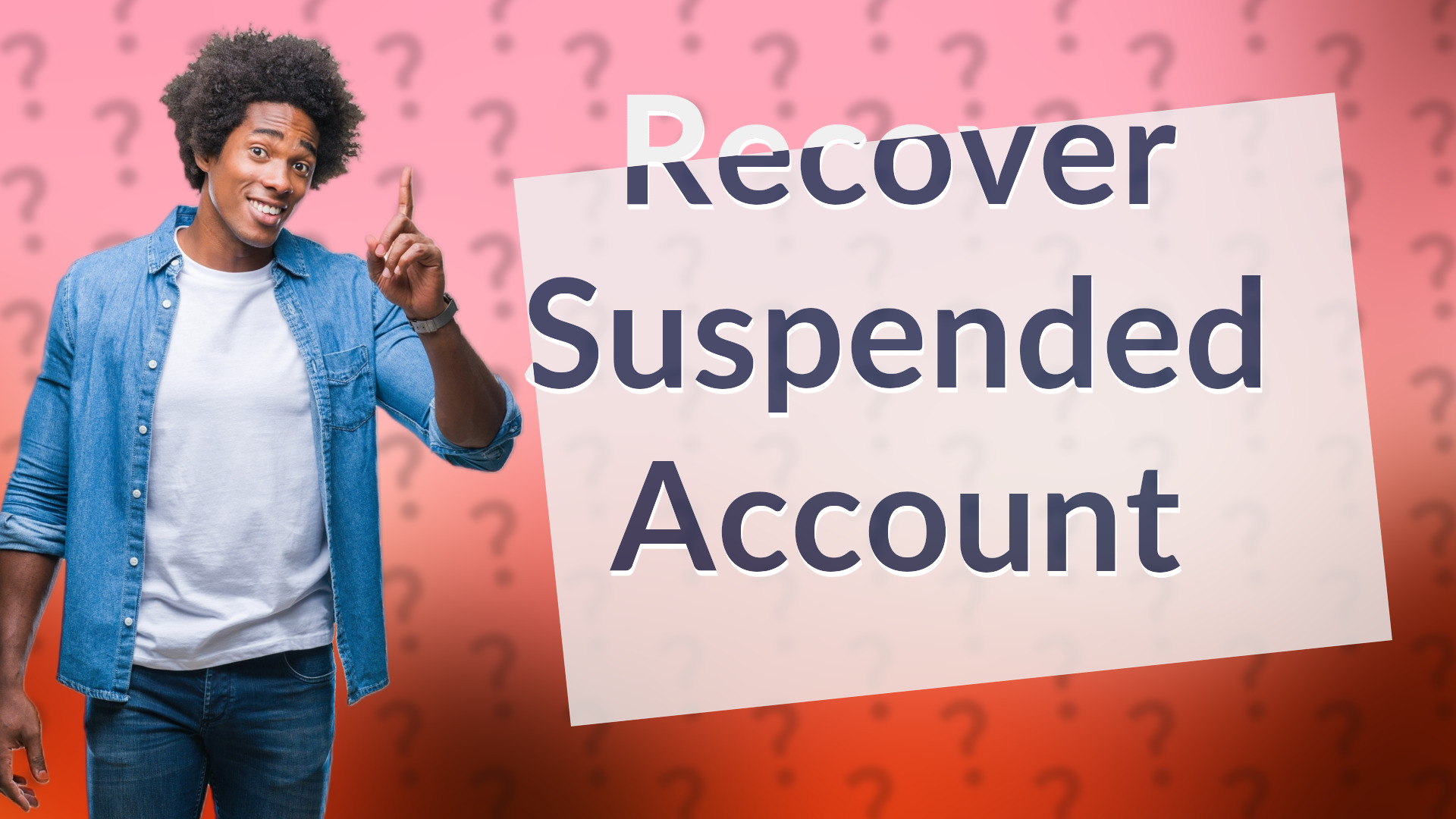 Recover Suspended Account