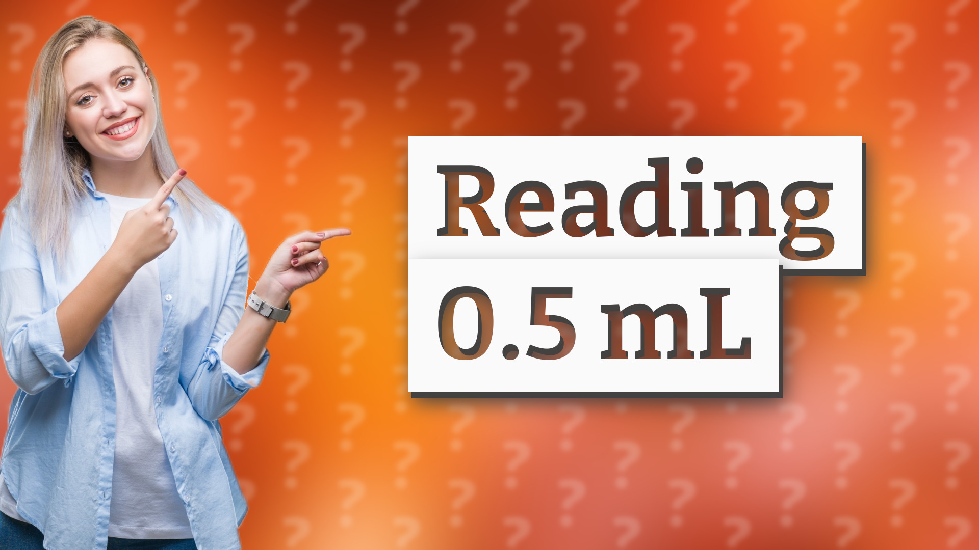 Reading 0.5 mL